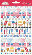 Doodlebug Design - Hometown USA Collection - Sticker Doodle - Puffy Icon PRE-ORDER