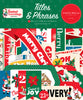 Carta Bella Paper - Seasons Greetings Collection - Christmas - Ephemera - Titles and Phrases *LAST CHANCE*