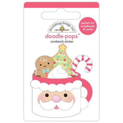 Doodlebug Design - Gingerbread Kisses Collection - Doodle-Pops - Christmas Cocoa
