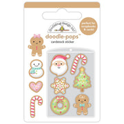 Doodlebug Design - Gingerbread Kisses Collection - Doodle-Pops - Christmas Cookies