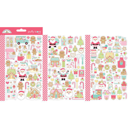 Doodlebug Pretty Kitty Puffy Icons Stickers