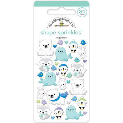 Doodlebug Design - Snow Much Fun Collection - Sprinkles - Snow Cute Shape