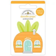 Doodlebug Design - Bunny Hop Collection - Cardstock Stickers - Doodle-Pops - Carrot Top