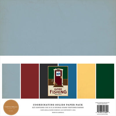 Carta Bella Paper - Gone Fishing Collection - 12 x 12 Paper Kit - Solids