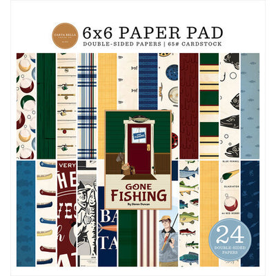 Carta Bella Paper - Gone Fishing Collection - 6 x 6 Paper Pad