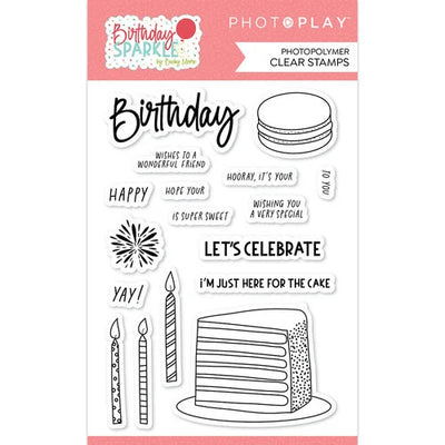 PhotoPlay - Birthday Sparkle Collection - Clear Photopolymer Stamps