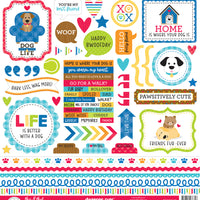 Doodlebug - Doggone Cute - This and That Sticker Sheet - * NEW *