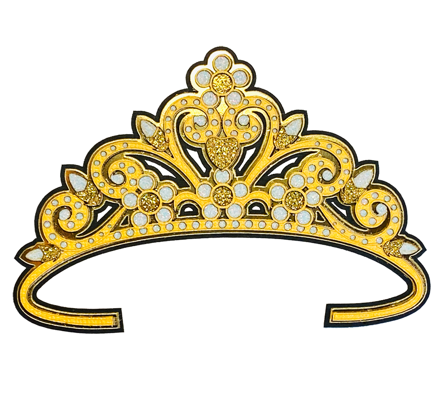 yellow princess tiara clip art