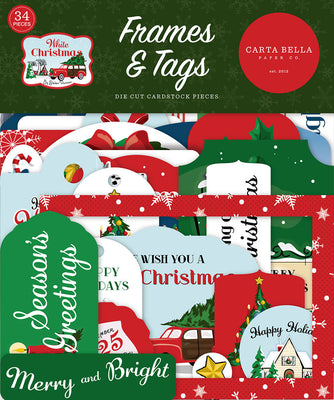Carta Bella - White Christmas - Frames & Tags