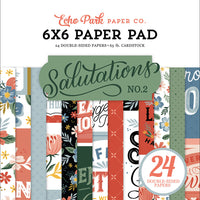 Echo Park - Salutations No. 2 - 6x6 Paper Pad - LAST CHANCE!