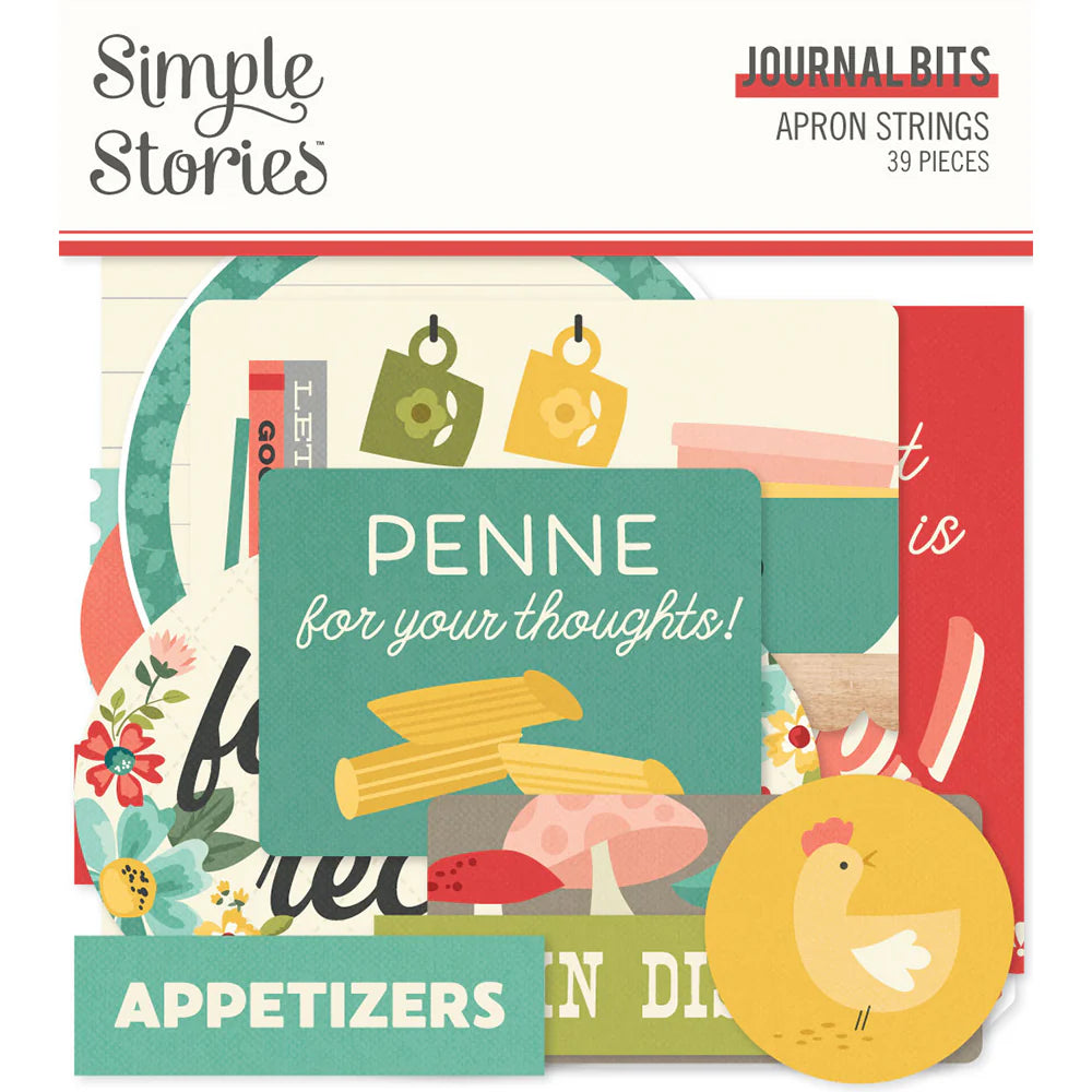 Simple Stories - Apron Strings Collection - Journal Bits - LAST CHANCE!