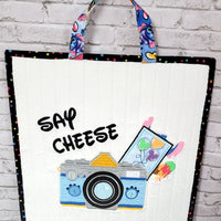 Annie Miller Creative Arts Say Cheese Ice Cream Light Blue Bag