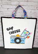 Annie Miller Creative Arts Say Cheese Ice Cream Light Blue Bag