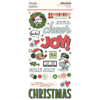 Simple Stories Classic Mouse Christmas Foam Stickers