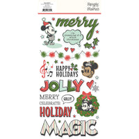 Simple Stories Classic Mouse Christmas Foam Stickers