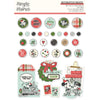 Simple Stories Classic Mouse Christmas Decorative Brads