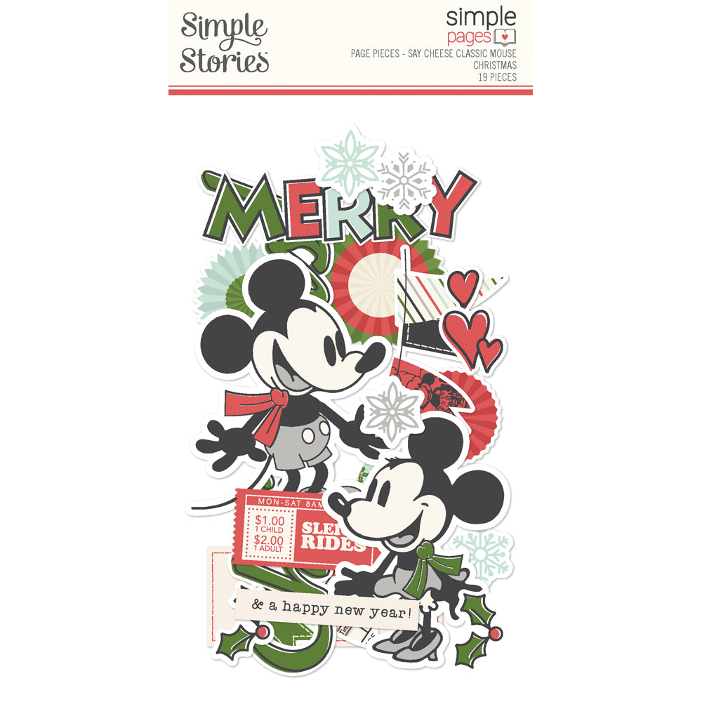 Simple Stories Classic Mouse Christmas Page Pieces