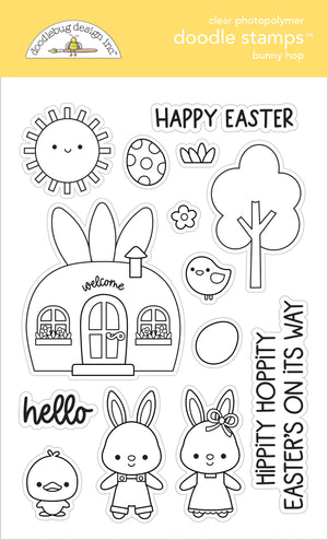 Doodlebug Design - Bunny Hop - Bunny Hop Doodle Stamps