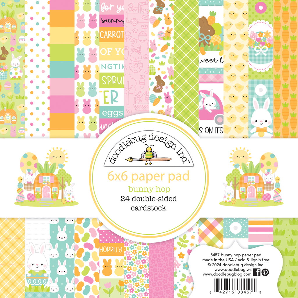 Doodlebug Design - Bunny Hop Collection - 6 x 6 Paper Pad