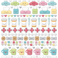 Doodlebug Design - Happy Healing Collection - Puffy Stickers - Icons