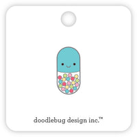 Doodlebug Design - Happy Healing Collection - Collectible Pins - Happy Pill