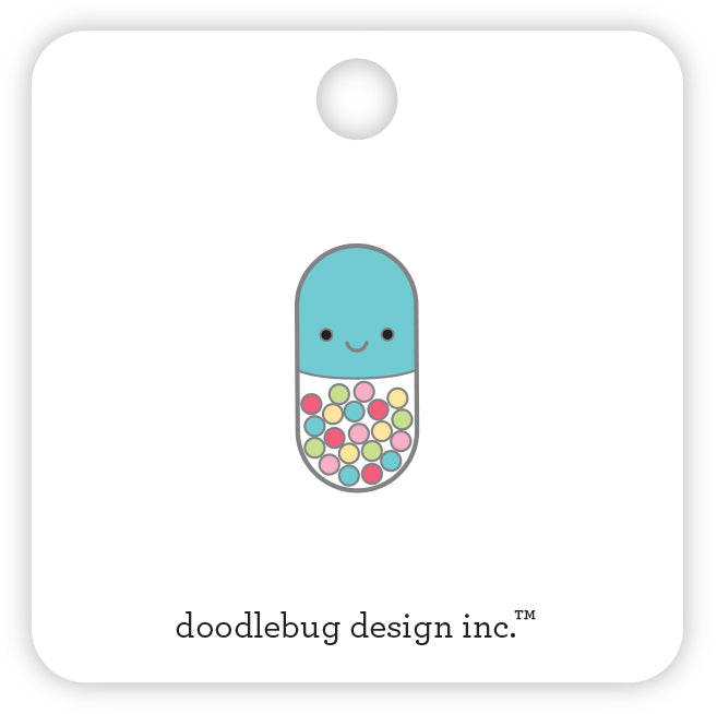 Doodlebug - Happy Healing - Collectible Pins - Happy Pill