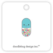 Doodlebug Design - Happy Healing Collection - Collectible Pins - Happy Pill