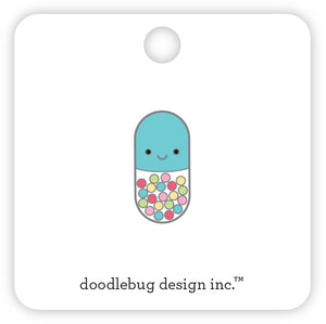 Doodlebug - Happy Healing - Collectible Pins - Happy Pill