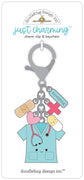 Doodlebug Design - Happy Healing Collection - Just Charming Clip And Keychain - Caregiver