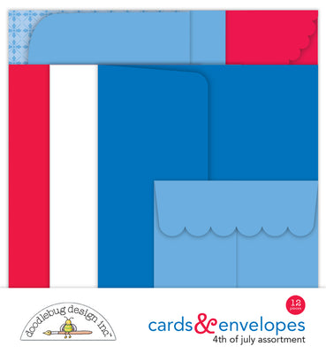 Doodlebug Design - Hometown USA Collection - Cards and Envelopes  PRE-ORDER