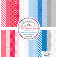 Doodlebug - Hometown USA - 12x12 Paper Pack - Petite Prints