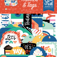 Echo Park - Hip Hip Hooray Collection - Ephemera - Frames And Tags *LAST CHANCE*