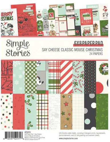 Simple Stories Classic Mouse Christmas 6x8 Paper Pad