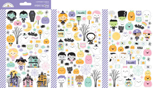 Doodlebug Design - Sweet and Spooky Collection - Halloween - Stickers - Mini Icons