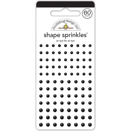 Doodlebug Design - Sweet and Spooky Collection - Halloween - Shape Sprinkles - Eye for an Eye