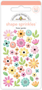 Doodlebug Design - Butterfly Kisses Collection - flower garden shape sprinkles