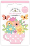 Doodlebug Design - Butterfly Kisses Collection - cup of cheer doodle-pops