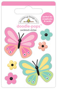 Doodlebug Design - Butterfly Kisses Collection - butterfly kisses doodle-pops