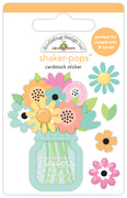Doodlebug Design - Butterfly Kisses Collection - spring bouquet shaker-pops