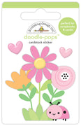 Doodlebug Design - Butterfly Kisses Collection - ladybug garden doodle-pops