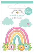 Doodlebug Design - Butterfly Kisses Collection - rainbow garden doodle-pops