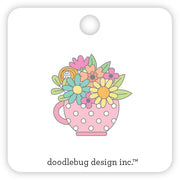 Doodlebug Design - Butterfly Kisses Collection - cup of kindness collectible pin