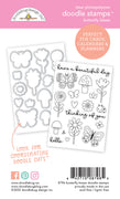Doodlebug Design - Butterfly Kisses Collection - doodle stamps