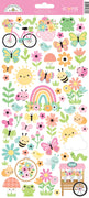 Doodlebug Design - Butterfly Kisses Collection - Icon stickers
