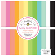 Doodlebug Design - Butterfly Kisses Collection - Textured Cardstock Assortment