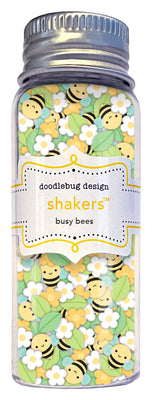 Doodlebug Design - Bee Happy Collection - busy bees shakers