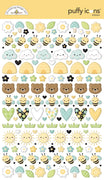 Doodlebug Design - Bee Happy Collection - bee happy puffy icons stickers