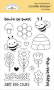 Doodlebug Design - Bee Happy Collection - bee happy doodle stamps