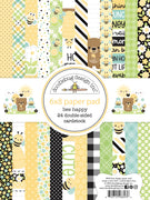 Doodlebug Design - Bee Happy Collection - bee happy 6x8 paper pad