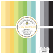 Doodlebug Design - Bee Happy Collection - bee happy textured cardstock assortment pack
